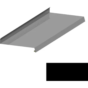 Střecha Oplechování římsy RS312A SP&nbsp;25 RAL 9005 černá