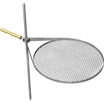 Zahradní gril Grilovací rošt NEREZ polohovací Ø 60 cm ✔ Rošt bez zemního pouzdra