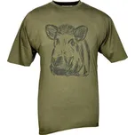 HUBERTUS - tričko dětské divočák zelená 122/128