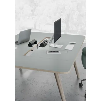 ASA 06123E00021 VERSADESK PRO Stolní zásuvková jednotka, 2x zásuvka, 1x nabíječka USB A+A, 1x volná pozice, bílá