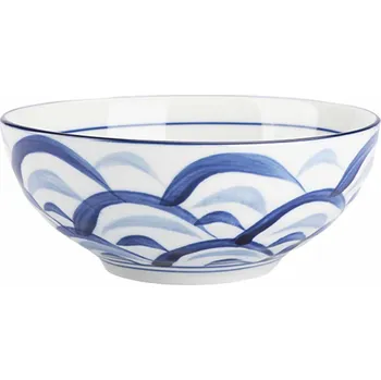 Golden Turtle Japonská keramická miska Modré vlnky 11,5 cm