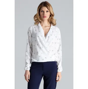 Dámská halenka Smetanová přeložená halenka M371 Velikost: L