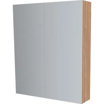 Zrcadlo Mereo Koupelnová skříňka zrcadlová 60 cm, galerka, 2 x dvířka, Multidecor, Light Select Walnut