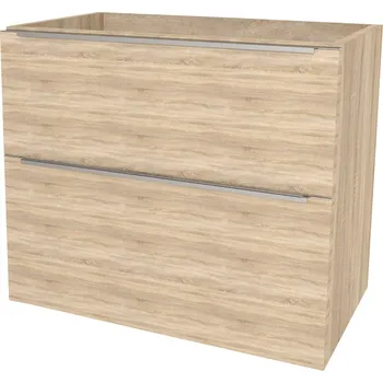 Koupelnový nábytek Mereo Mailo, koupelnová skříňka 101 cm, chrom madlo, Multidecor, Dub Bardolino