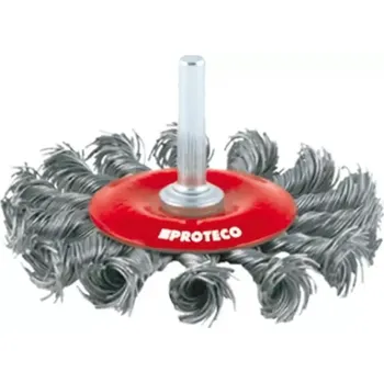 Drátěný kartáč Kartáč okružní copánkový 75mm stopka Fe 0.5 mm