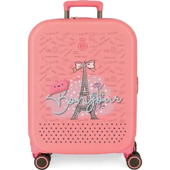 JOUMMABAGS Cestovní kufr ABS Enso Bonjour coral ABS plast, 55 cm