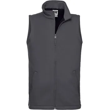 Pánská vesta Russell Pánská softshellová vesta R-041M-0 Convoy Grey 3XL