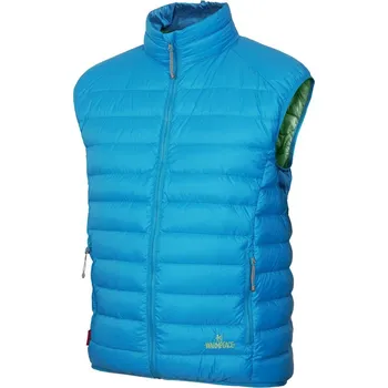 Pánská ultralehká péřová vesta WARMPEACE DRAKE winter blue/mint - S