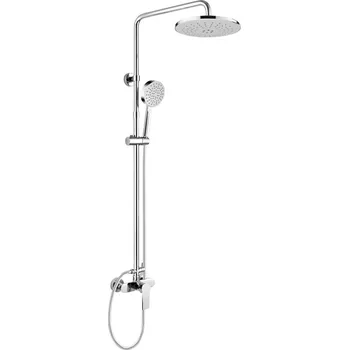 Sprchový set Mereo Dita sprchová baterie s talířovou kulatou sprchou, šedá