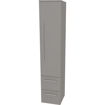 Mereo Bino koupelnová skříňka vysoká 163 cm, pravá, Multidecor, Arktická šedá
