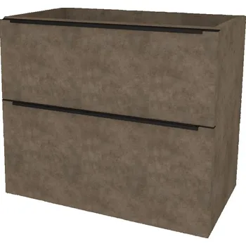 Koupelnový nábytek Mereo Mailo, koupelnová skříňka 61 cm, černé madlo, Multidecor, Beton Chicago tm šedý