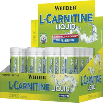 Spalovač tuku L-Carnitine Liquid, 1 x 25ml, Weider Varianta: Citrus