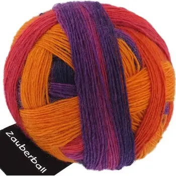 Příze Schoppel Wolle Zauberball® 1536 Fuchsienbeet (Příze 1536 Zauberball Fuchsienbeet)