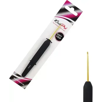 Nástroj na niť a příze KnitPro Softgrip 2 (Hliníkový háček KnitPro Softgrip 2)