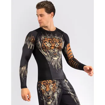 Rashguard Rashguard VENUM Tiger Dl. rukáv - černo/oranžový - VENUM-05339-117 Velikosti: XL