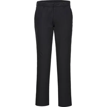 PORTWEST CHINO S235 / Dámské slim fit kalhoty - černá UK 24/EU 40