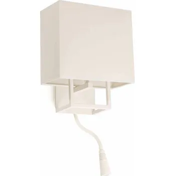 Nástěnné svítidlo FARO VESPER nástěnná lampa, bílá, se čtecí lampičkou - FARO FARO 29982