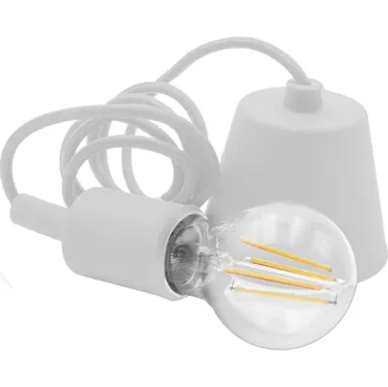 CENTURY SILIKONOVÝ ZÁVĚS FANTASY BÍLÝ pro LED žárovky délka 150cm E27 IP20 Visual Box - CENTURY CEN FTBI-150