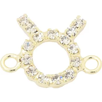 Náramek Crystal-ZONE Mezidíl na náramek znamení Býk 15/12mm gold plating 24kt