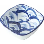 Golden Turtle Japonská keramická miska Modré vlnky 8,5 cm