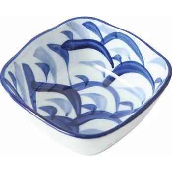 Golden Turtle Japonská keramická miska Modré vlnky 8,5 cm
