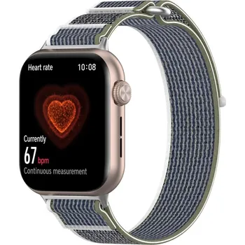 Ostatní příslušenství k chytrým hodinkám VSECHNONAMOBIL 95465 NYLON COLOR Vyměnitelný řemínek pro Honor Watch 5 GREEN GRAY