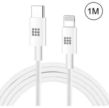 HAWEEL 34667 Hawe 25W kabel USB Typ-C - Lightning 1 metr bílý