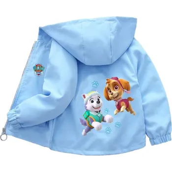 Dívčí bunda Jarní/podzimní bunda (větrovka) pro holky - Tlapková patrola (Everest, Skye) Barva: modrá, Velikost: 90/2 roky