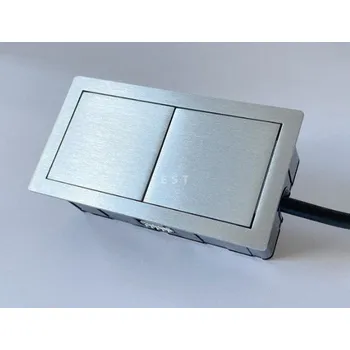 Organizér kabelů ASA 06025Y00005 Vestavná zásuvková jednotka VERSAHIT MONO 1x USB 5V (A+A), cínově šedá