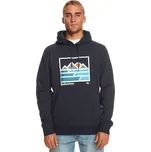 quiksilver Pánská mikina landscape lines po hoodie navy blazer - byj0
