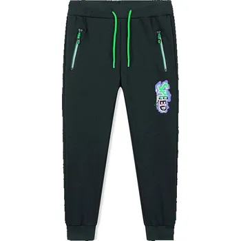 Chlapecké oblečení CHLAPECKÉ TEPLÁKY ZATEPLENÉ FLEECEM GT8682 Velikost: 140, Barva: Černá