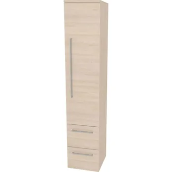 Mereo Bino koupelnová skříňka vysoká 163 cm, pravá, Multidecor, Javor Hard šampaňský