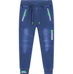 CHLAPECKÉ ZATEPLENÉ RIFLOVÉ KALHOTY CK0926 Velikost: 110/116, Barva: Modrá