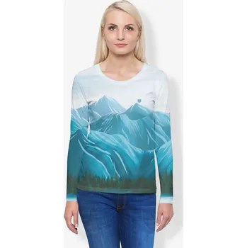 Dámské tričko UTOPY Dámské sportovní tričko s dlouhým rukávem Winter Mountains Velikost: 5XL