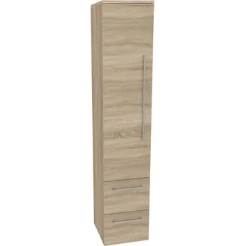 Koupelnový nábytek Mereo Bino koupelnová skříňka vysoká 163 cm, levá, Multidecor, Dub Bardolino