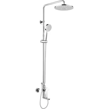 Sprchový set Mereo Dita vanová baterie s talířovou kulatou sprchou, šedá