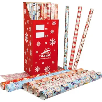 Balící papír Aria-Cards Vánoční balící papír 500 x 70 cm mix motivů