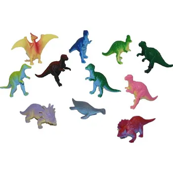 Figurka HRAČKY Zvířata dinosauři 7cm plastové figurky zvířátka set 12ks v sáčku