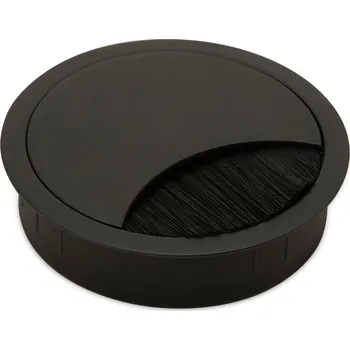 Organizér kabelů ASA 04004500003 Kabelová průchodka EXECUTIVE, ø68mm, kulatá, kov, černá