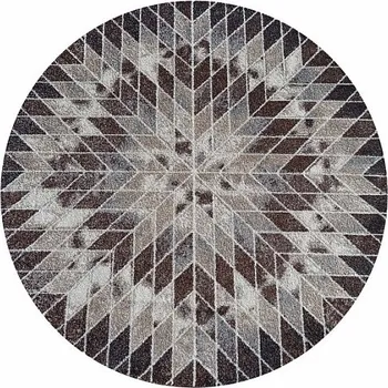 Koberec DYWANOPOL Kusový koberec PANAMERO 10 kruh hnědý 160 x 160 cm
