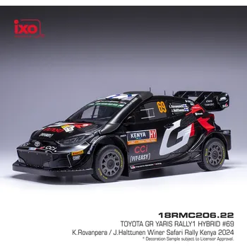 autíčko Toyota GR Yaris Rally1 - Safari Rally Kenya 2024 #69 Rovanperä - Halttunen 1:18 IXO
