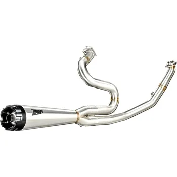 Výfuk pro motocykl Kompletní výfuk Harley Davidson ZARD Touring Street Glide, Road King, Road Glide (17-24) nerez, lesklý