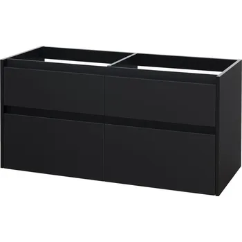 Koupelnový nábytek Mereo Opto, koupelnová skříňka 121 cm, černá