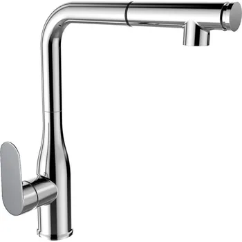 Vodovodní baterie Mereo Dřezová stojánková baterie, Viana s výsuvnou 2-polohovou sprchou, chrom