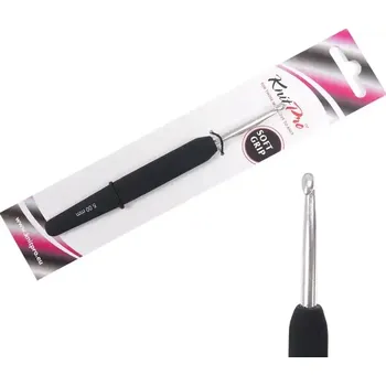 Nástroj na niť a příze KnitPro Softgrip 5 (Hliníkový háček KnitPro Softgrip 5)