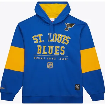 Pánská mikina Mitchell & Ness Pánská mikina St. Louis Blues NHL Retro Fleece Hoodie Current Logo Velikost: S