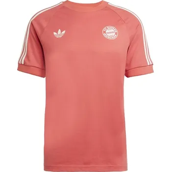 adidas Bayern Munich Originals 3-Stripe T-shirt Adults Crew Red S