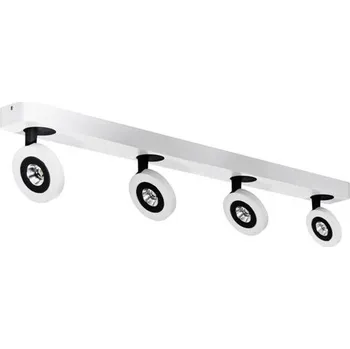 Bodové svítidlo AZZARDO LED Nástěnné/stropní přisazené svítidlo Azzardo Enzo 4PR AZ0672 4x5W 920lm 3000K IP20 75cm bílo-černé - AZZARDO AZZ AZ0672