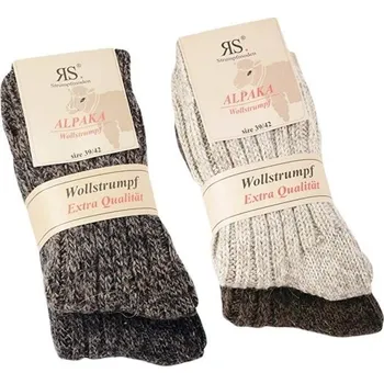Pánské termo ponožky Super teplé vlněné ALPAKA ponožky RS