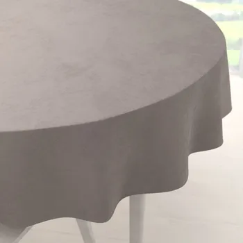 ubrus Sametový kulatý ubrus Velvet Premium SVP-015 Latte Ø 120 cm